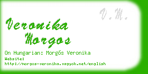 veronika morgos business card